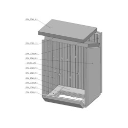 Šamotová komora komplet KV DYNAMIC 2G 44. 55. 01 (B)  